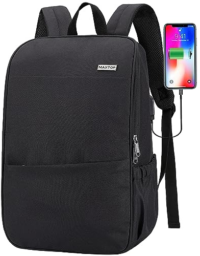 MAXTOP Deep Storage Laptop Backpack Business Anti-theft Backpacks[Water Resistant] College Computer Bookbag Fits 15 Inch Laptop Black