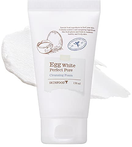 SKIN FOOD since 1957 Schiuma detergente per pori all'uovo 150 ml - Detergente per schiuma viso a bolle arricchito con albume d'uovo leggero e morbido (5.07 fl.oz.)