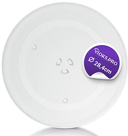 Vioks.pro Mikrowelle Drehteller Ersatz für LG 3390W1G012A Ø 284mm Ersatz Drehteller für Mikrowelle Teller Glas Rund
