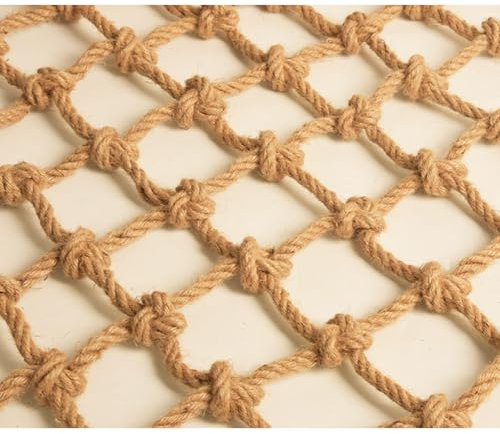 HTRY Kletternetz Für Kinder Netz Outdoor Kinder Kletterseil Netz Schweres Hanfseil Leiter LKW Anhänger Netz Hängemattenseil Outdoor 12cm Seilnetz Nylonnetz(Size:1 * 4m/3 * 13ft)