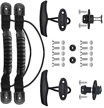 Dickly Asas de Transporte para Kayak, Accesorios para Canoa Y Kayak, Equipaje, de Aparejos para Cubierta de Kayak