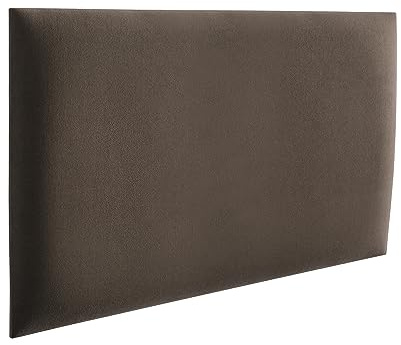 RAVIO Wandpolster | Wandkissen Bett für Schlafzimmer, Kinderzimmer, Büro, Diele | Wandpolster Bett- Milchschokolade, 60 x 40 cm | Gepolsterte Wandpaneele – Serie Mono
