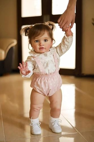 RXDOLL Poupée Reborn Fille en Silicone Grande Taille 65CM Bebe Reborn Fille Silicone Souple Realiste Qui Ressemble A des Vrais avec Cheveux Et Accessoires