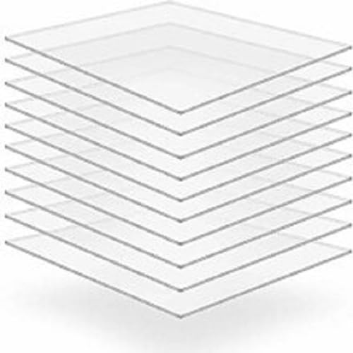 Perspex Sheet Clear Acrylic Sheet 250mm x 250mm, 2mm Thickness Laser Cut to Bespoke Sizes Acrylic Plastic Sheet DIY Craft Projects Panels For Cutting
