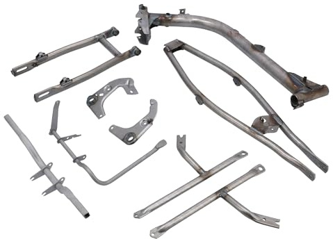 Set: Fahrgestell komplett, Baugruppe Ersatzrahmen, unbeschichtet - Simson S50, S51, S70
