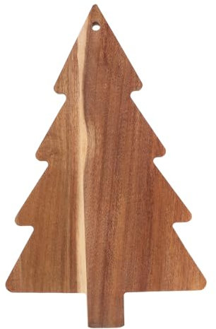 Alipis Planche De Service En Forme Darbre De Noël Grand Plateau En Bois Planche À Découper Le Fromage Table De Fête Décorative