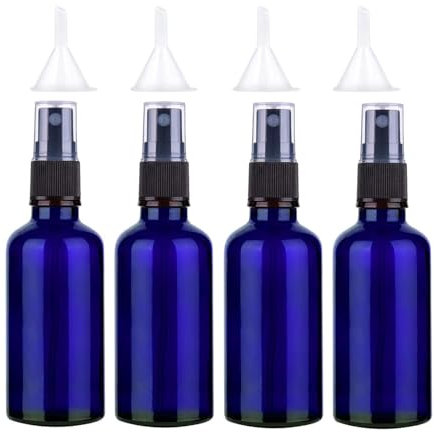 CHAMEEN Botella de spray de cristal vacía tiene una función de atomización y un efecto antite para aceites esenciales, perfumes, viajes de negocios festivos