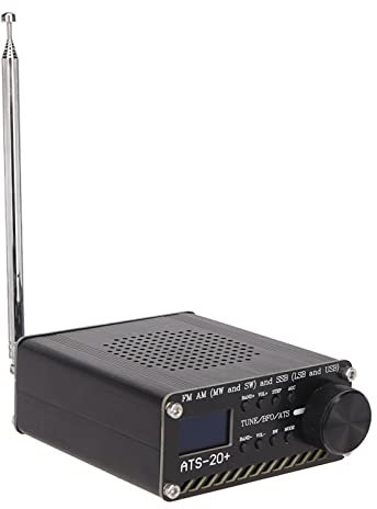 Récepteur Radio ATS 20+, Récepteur Radio à Plusieurs Canaux, Récepteur Numérique Portable à Petite Bande Mondiale pour Le Camping en Plein Air et la Maison