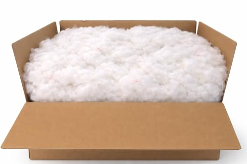 L22G Rembourrage 10 Kilos Microfibre Ouate de Rembourrage Acrylique Polyester Ouate (Carton de 10 Kilos)