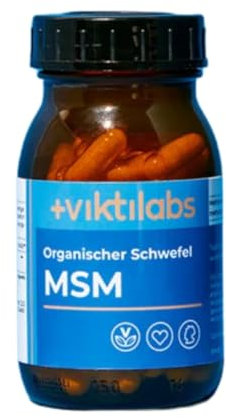 MSM Kapseln - Reiner organischer Schwefel für Gelenke, Haut & Haare - Hochwertig & mehrfach destilliert - Hohe Bioverfügbarkeit - 100% vegan & laborgeprüft (1er Pack)