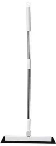 Homoyoyo Limpiador Ventanas Multiusos con Escobilla de Inoxidable y Mango Ergonómico Herramienta para Baño Cocina y Resistente y Duradero para Limpieza Cristales