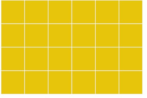 Baldosa adhesiva – vinilo resistente – fácil limpieza – 20x20 cm – lote 24 – antisalpicaduras cocina - Color amarillo