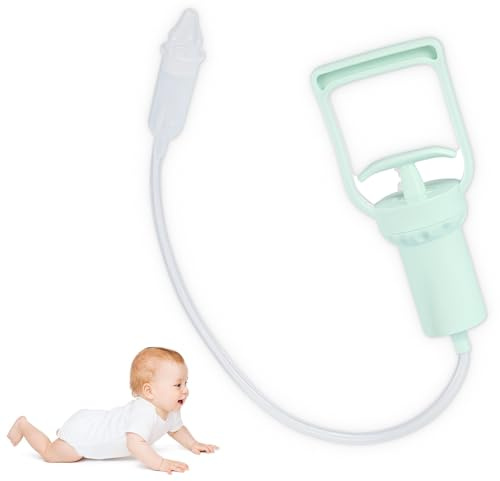 Aspiratore Nasale per Bambini, Aspiratore Nasale Neonato a Partire da Neonati, Tirato a Mano Succhiatore Nasale, Facile da Pulire