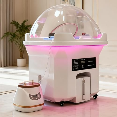 Équipement de Spa de Tête Professionnel avec Kit de Fumigation | Shampooing Circulation Eau 60L+20L | Appareil Spa Capillaire Chauffé à LED pour Relaxation du Cuir Chevelu & Traitement Capillaire