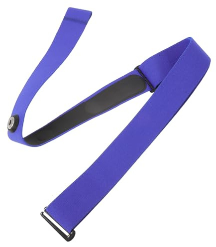 BUGUUYO Cintura Toracica Regolabile per Cardiofrequenzimetro Fitness Fascia Monitoraggio Battiti per Palestra e Sport Indoor Outdoor Morbida e Resistente Blu