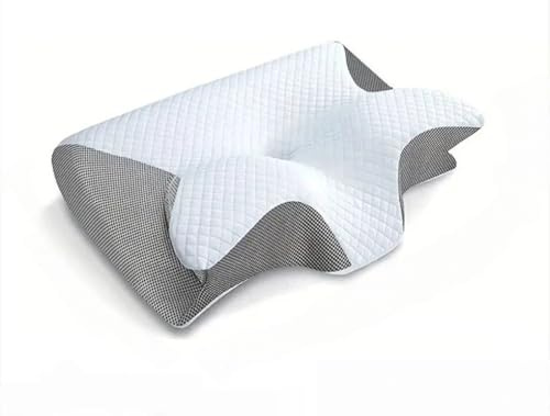 Générique Oreiller Apnée du Sommeil, Oreiller Anti Ronflement et Apnée Positionnelle, Coussin Ergonomique Cervical Mémoire de Forme pour Dormeurs de Côté, de Dos et sur Le Ventre