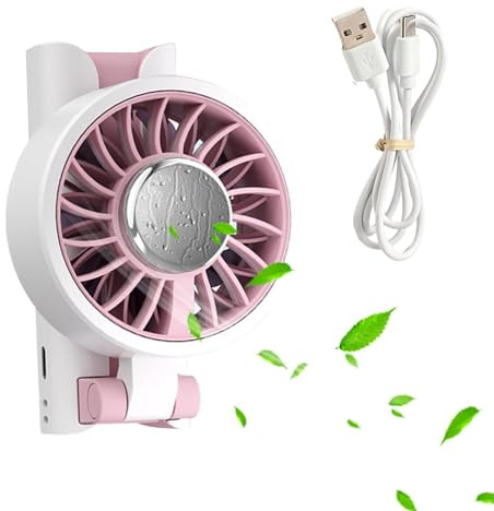 Genérico Ventilador de Mano - Pequeños Dispositivos de Refrigeración Portátiles,Ventilador Personal a Batería | Para Interior Exterior Senderismo Camping Playa Correr Casa Gimnasio Oficina