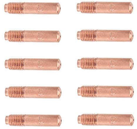 Punta de contacto de soldadura MIG, boquillas conductoras de 0,9 mm accesorios pequeños 10 puntas de contacto puntas de contacto de soldadura de cobre para soldar