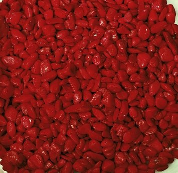 Eurosand Nuggets, gerundete Dekosteine 5 KG ROT