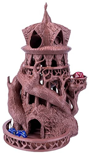 Torre dei Dadi del Druido per Tutte le Dimensioni - Rullo Perfetto per Dungeon e Draghi, Giochi di Ruolo da Tavolo, Miniature e da Tavolo - 3D Vikings