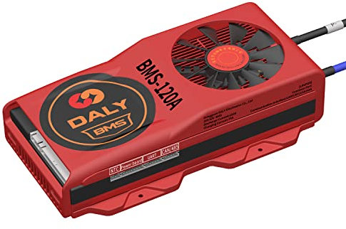 Daly Smart BMS 20S LiFePO4 60V 150A, Placa Protección Inteligente de Li-Batería, con Can, 485, Bluetooth, Equilibrio, Ventilador de Refrigeración, NTC para Coche Eléctrico, Coche Turístico