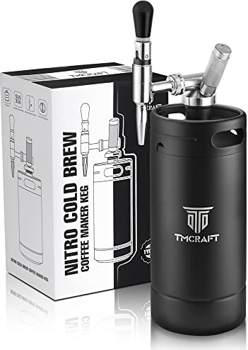 TMCRAFT 128oz Nitro Cold Brew Macchina da caffè in acciaio inox Stout Cream Rubinetto & Valvola di scarico della pressione, Barile di caffè azoto