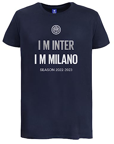Inter - T-Shirt IM IM Milano, Season 2022/2023, Adulto Diverse Taglie Disponibili - Indossa la Maglia Esclusiva della Season 2022/2023, Prodotto Ufficiale