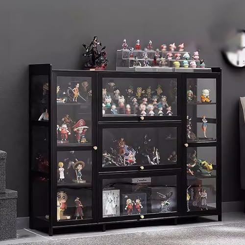 ZXTRYBHD Acryl Vitrine, Figuren Vitrine für Sammlerstücke, Schaukasten mit Klapptür, für Schlafzimmer/Wohnzimmer und Arbeitszimmer ( Size : 5 Doors )