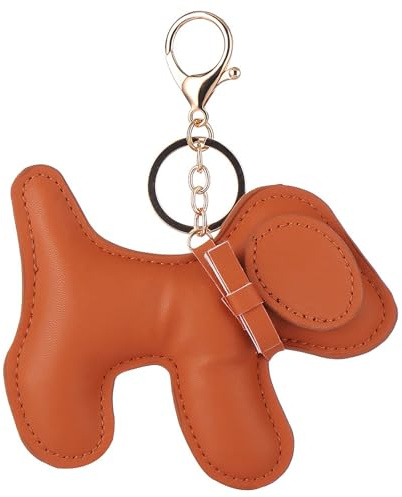 SHYCown Hunde-Leder-Schlüsselanhänger, Taschenanhänger, Geldbörsen-Dekoration