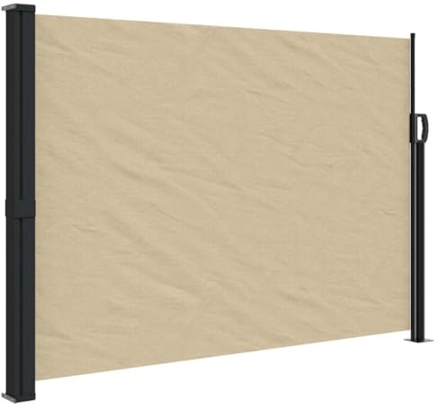 vidaXL Seitenmarkise Ausziehbar Beige 140x500 cm