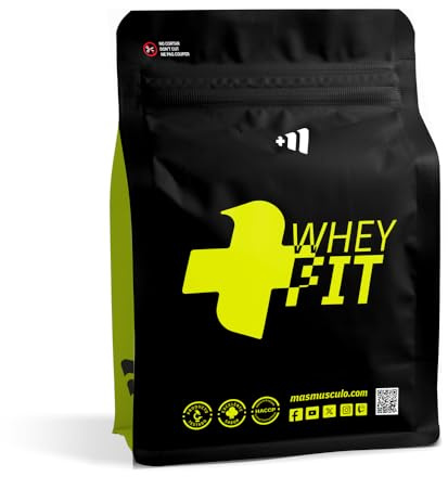 MASmusculo - Whey FIT 2Kg - Proteína Whey en Polvo - Proteína Suero de Leche - Regeneración y Aumento Muscular - Mejora Rendimiento - Sabor Choco Blanco Avellana