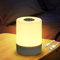 VMUTGA Lampe de Chevet LED, Petite Lampe de Table Sans Fil, Lampe de Chevet à Intensité Variable Touch, Veilleuse LED, Rechargeable par USB, pour Enfants, Chambre à Coucher, Salon, Bureau, Camping