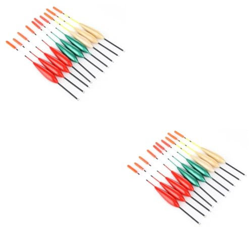 BESPORTBLE 20pcs Large Wooden Fishing Floats Drift Fishing Supplies for Sea Stream and Lake Enhanced Visibility and Sensitivity for Activities