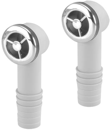 Qrity 2 Pieces Sink Overflow Head 36 x 36mm Round Interface, Wash Basin Overflow Head for Stainless Steel Sinks