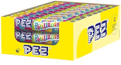 Pez Boîte de 30 rouleaux de bonbons dextrose acidulés