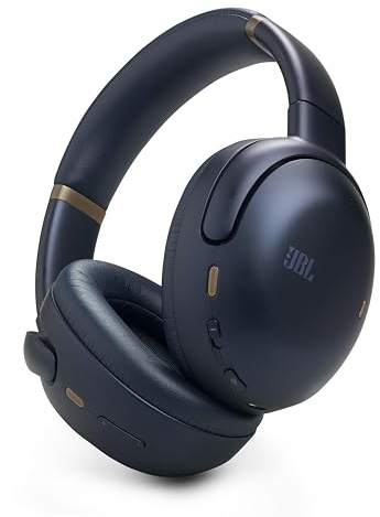JBL Tour One M3 Wireless Over-Ear Bluetooth Headphones with True Adaptive Noise-Cancelling, 70 Hours of Playtime, Comfortable Fit, Spatial 360 Sound with Head Tracking, USB-C Compatible, Blue