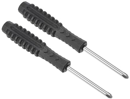 TOP-VIGOR Mini Phillips Screwdriver 4mm Cross Head 109mm Length 2pc | Small Precision Screwdrivers with Non-slip Handle for Electronics, Glasses, Watch, Computer and Small Appliance Repair