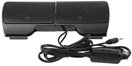 YIZITU Altavoces alimentados por USB para laptop, PC, conexión MP3, altavoces multimedia de volumen ajustable