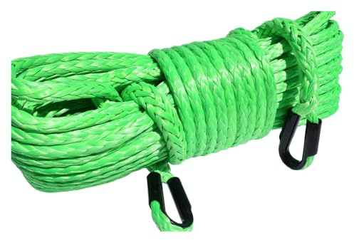 1 stück Grün 12mm * 45 mt Windenseilverlängerung 1/2 Synthetisches Verlängerungsseil for Offroad-Autoteile