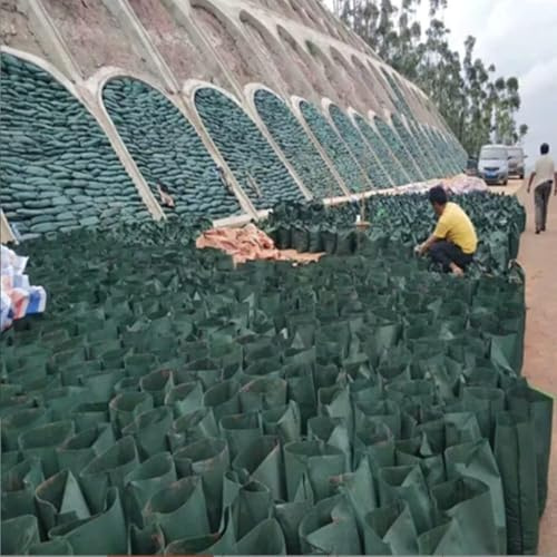KJoBDwz Saco de Arena Activado por Agua Bolsas ecológicas antiinundación (Paquete de 100) y Sacos de Arena for protección de taludes de Carreteras, Control de inundaciones y ríos, Material PP.