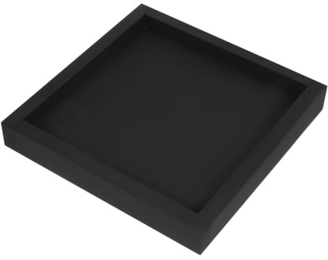 DIYEAH Sottovaso Quadrato in Plastica per Piante da Interno ed Esterno, Base Portavaso Antiscivolo da 22 Cm Raccolta Acqua per Vasi di Fiori, Contenitore Resistente e Impilabile