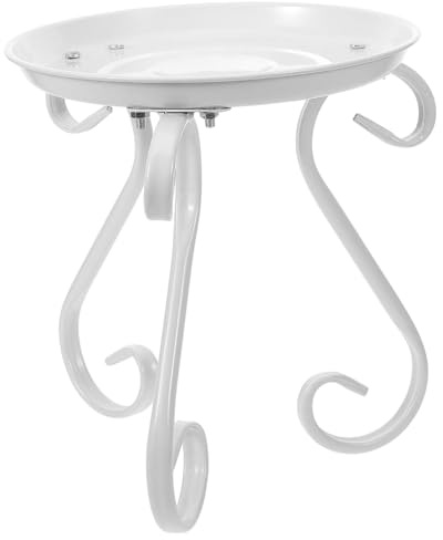 Hemobllo Supporto per Vasi in Ferro Espositore da Tavolo Stile Moderno Adatto per Piante da Interno Bonsai e Fiori Robusto e Antiscivolo per Proteggere Pavimenti e Aggiungere Tocco Rustico