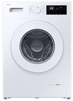 Samsung Lavadora Fondo Reducido 9Kg Clase A WW90FG3M05TWEC | Carga frontal, Programa de Vapor, QuickWash, Lavado de tambor, Motor Digital Inverter (10 años garantía)