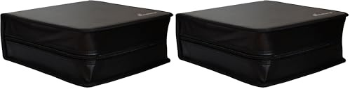 MediaRange Borsa porta CD, DVD e Blu Ray da 200 posti (Confezione da 2)