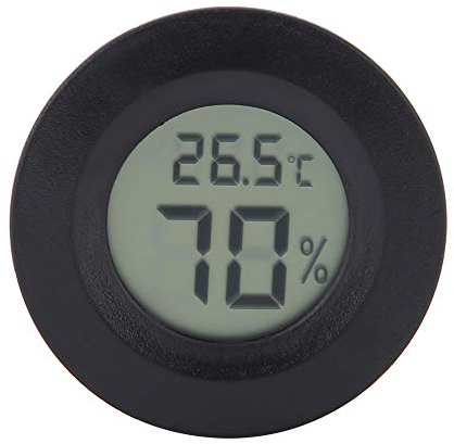 Mini Thermometer Hygrometer, Elektronische Digital LCD Pet Luftfeuchtigkeit Temperaturmesser für Inkubatoren Indoor Reptilienzucht Box Wetterstation Gewächshaus Keller