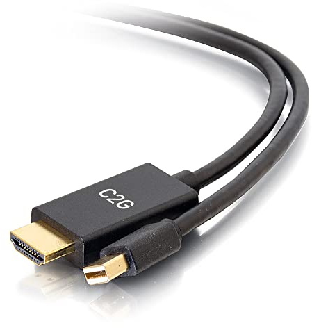 10ft Mini DisplayPort Male to HDMI Male Passive Adapter Cable - 4K 30Hz