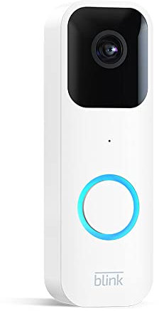 Blink Video Doorbell | Two-way audio, HD video, long-lasting battery life, motion detection, chime app alerts, Works with Alexa (White)