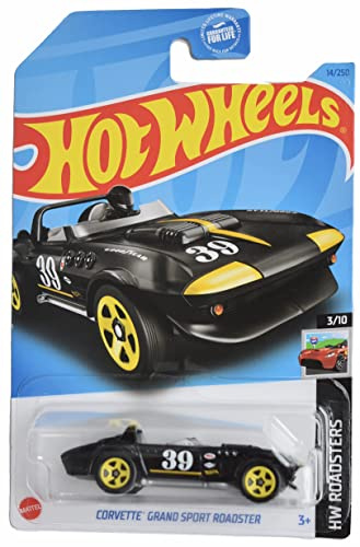 Hot Wheels Corvette Roadster, Auto, Modellauto, Sport, Kinder (unisex), Rot/Ausflug, Einfarbig (Getaway Solids), 5 x 5 x 2 cm