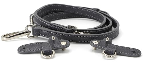 banbeln Schulterriemen aus Leder für Minitaschen, Taschengurte, Terrakotta, Hautfarbe, Graubraun, Marineblau