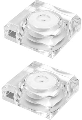Mikikit 2stücke Led Vase Sockel Farbwechsel Led Lichtbasis Für Dekoration Aquarium Lampen Kreative Kristallglas Beleuchtung